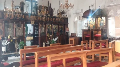 الكنيسة الأرثوذكسية بدمياط.. تصوير: حلمي ياسين