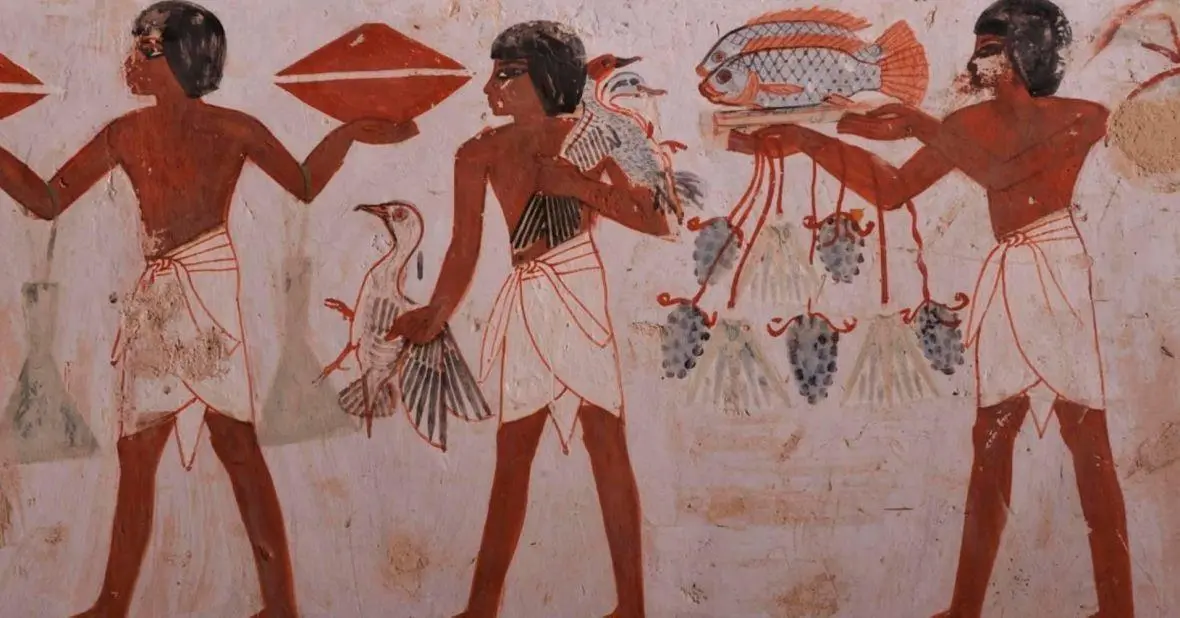 جدارية احتفالات شم النسيم قديما.. الصورة مشاع إبداعي