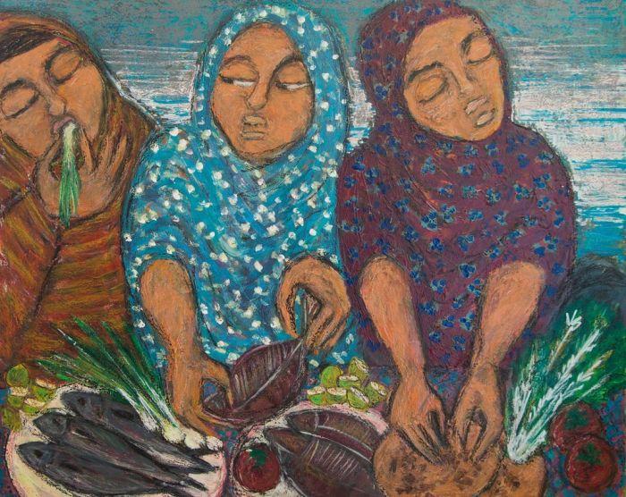 لوحة هالة الشاروني.. مشاع إبداعي