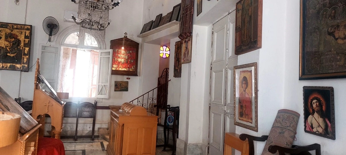 الكنيسة من الداخل.. تصوير: حلمي ياسين