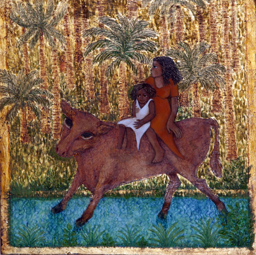 لوحة للفنانة الراحل دكتورة زينب السجيني إذن النشر من دكتور محمد كمال