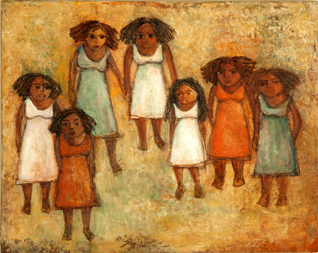 لوحة للفنانة الراحلة دكتورة زينب السجيني.. إذن النشر من دكتور محمد كمال