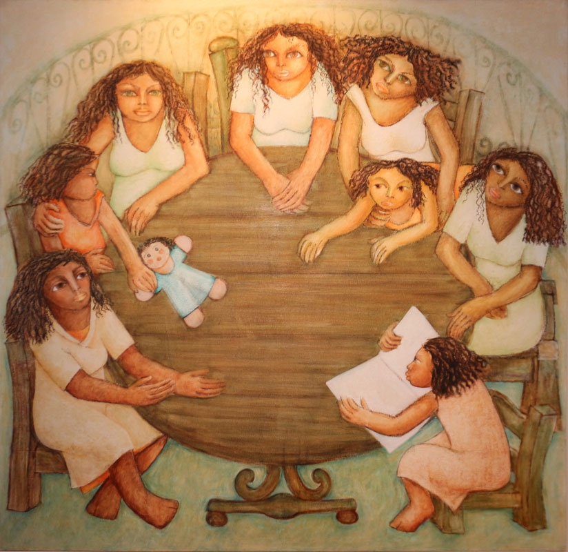 لوحة للفنانة الراحلة دكتورة زينب السجيني.. إذن النشر من دكتور محمد كمال