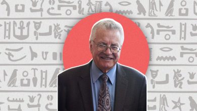 الدكتور حسان عامر، أستاذ الآثار بجامعة القاهرة ومدير حفائر البعثة بالبهنسا