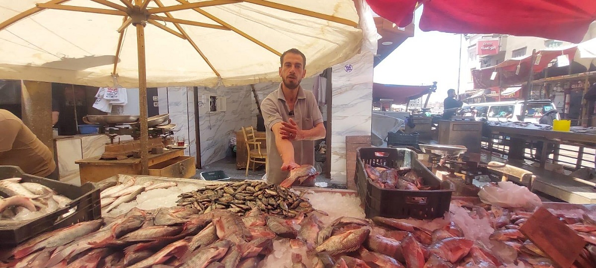 شبار الجوابي في سوق السمك.. تصوير: حلمي ياسين