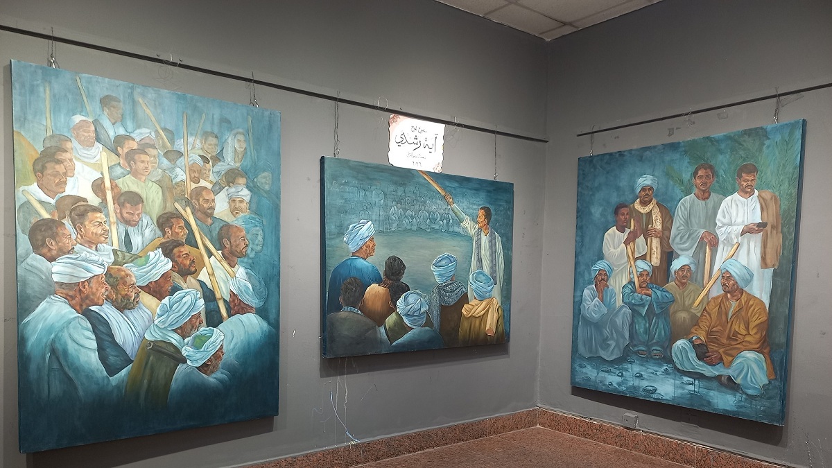 مشروع تخرج عن التحطيب للطالبة آية رشدي بكلية الفنون الجميلة بالأقصر.. تصوير: أسماء الشرقاوي